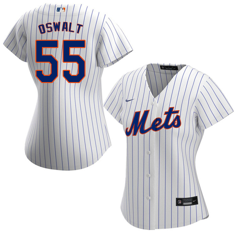 Nike Women #55 Corey Oswalt New York Mets Baseball Jerseys Sale-White
